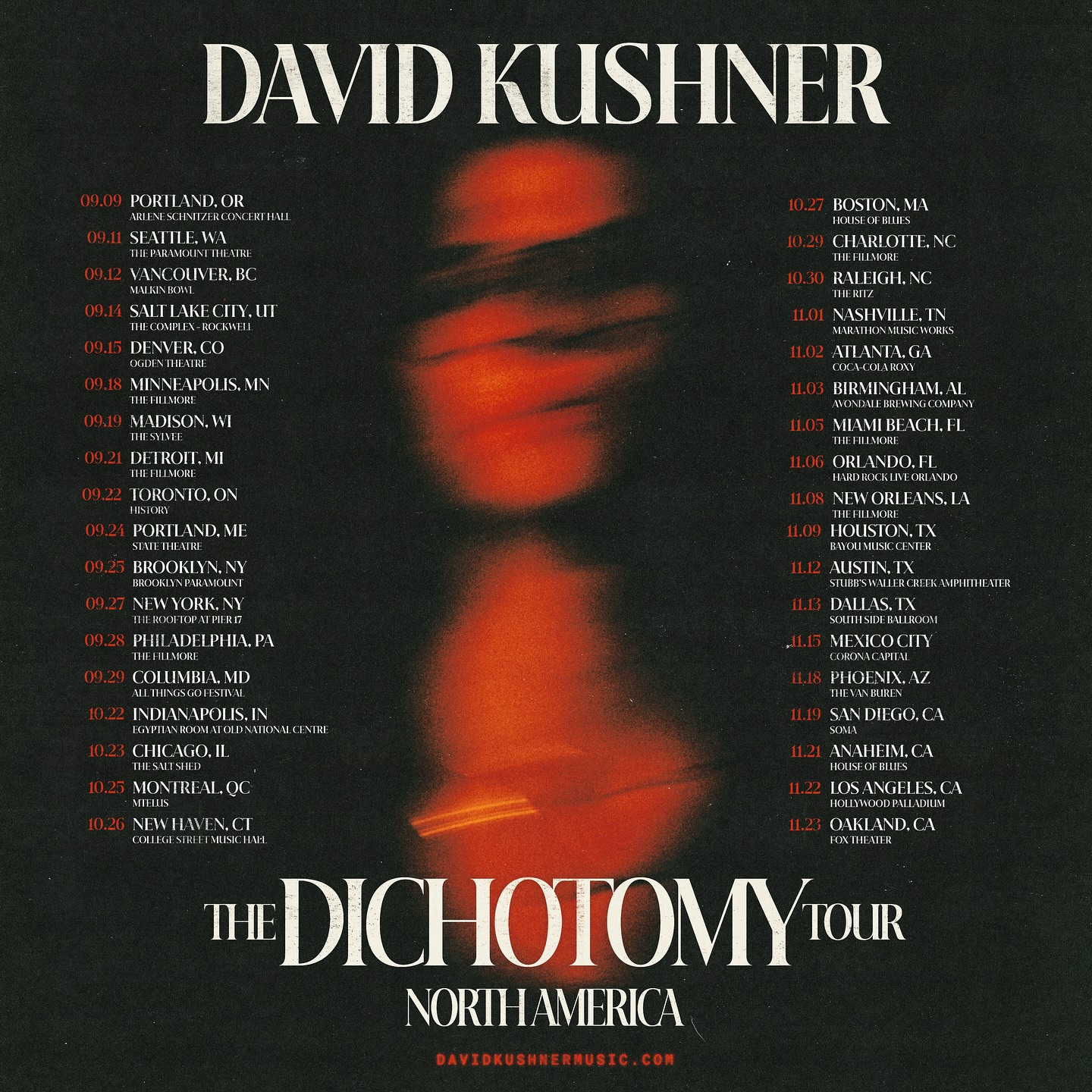 Dichotomy Tour Poster 2024 - 2025